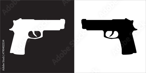 IIlustration Vector graphics of Pistol icon