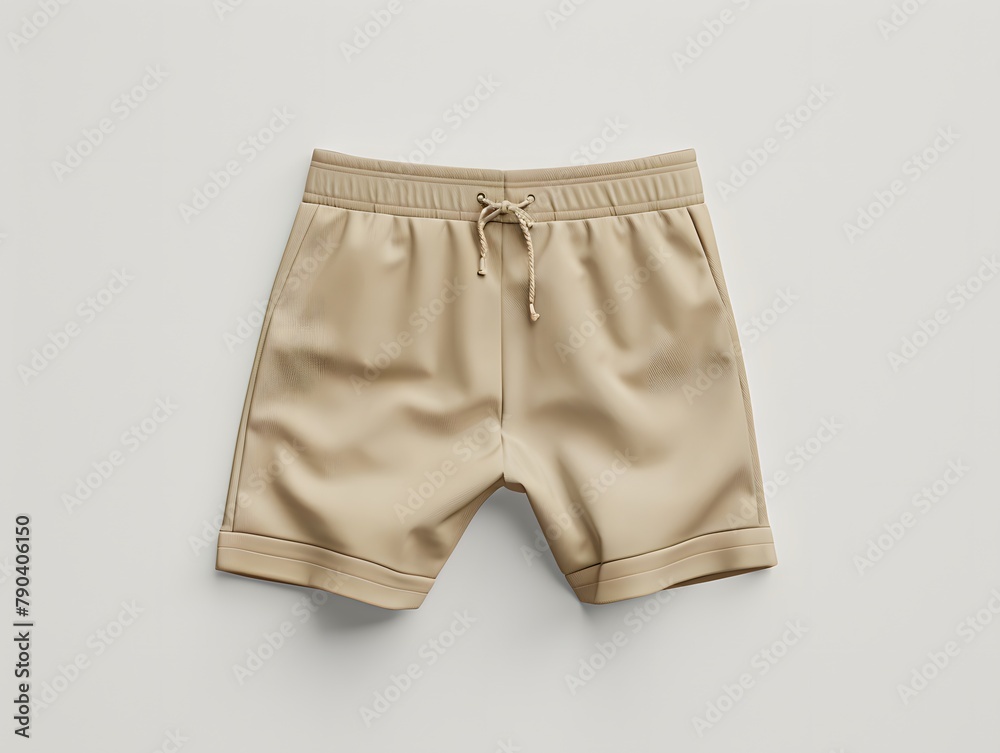 Shorts mockup on neutral background Shorts mockup on neutral background