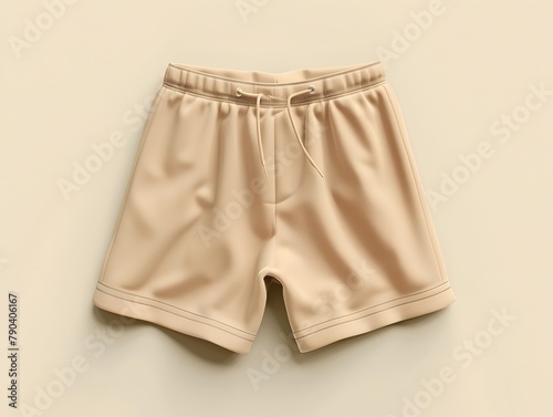 Shorts mockup on neutral background