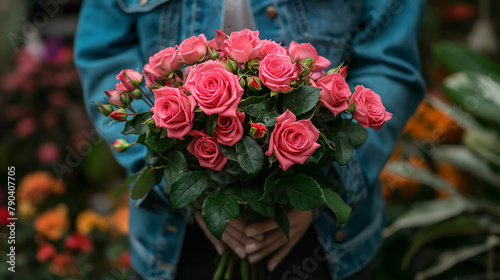A close-up shot of a woman s hands gently holding a bouquet conveying anticipation and excitement.
