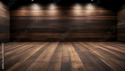 Wooden planks on the floor, creating a rustic and moody atmosphere © Studio One