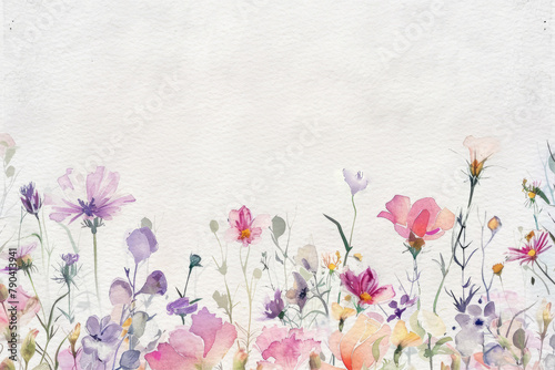 Floral watercolor background Organic shapes Watercolor Elegant blossom flowers illustration suitable for fabric  prints  cover