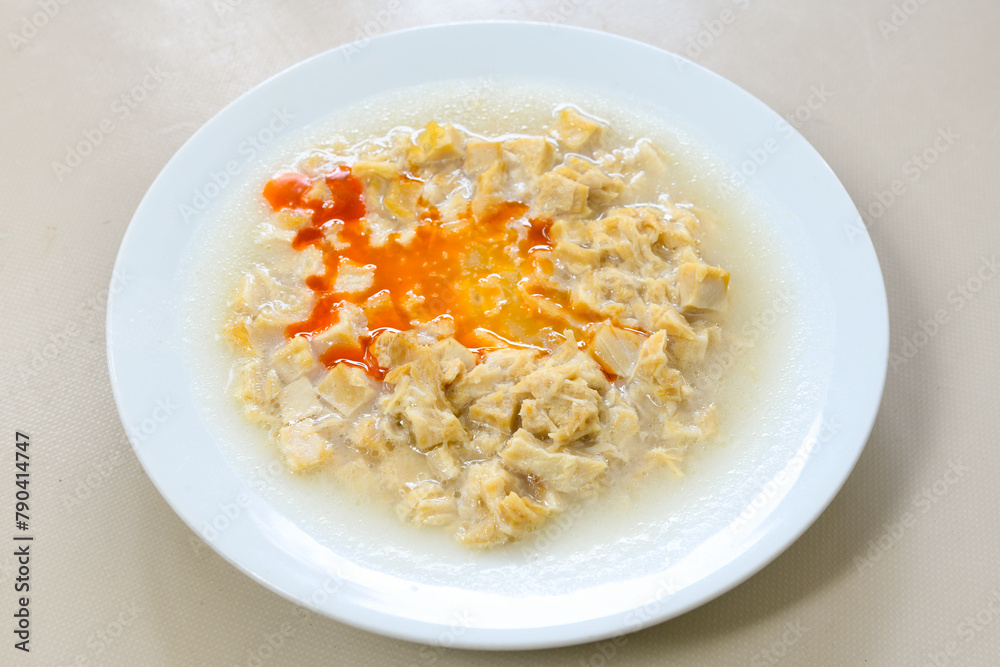 Turkish Traditional Tripe Soup. Iskembe, beyran, kelle paca corbasi. Turkish Traditional Tripe Soup. Iskembe, beyran, kelle paca corbasi.