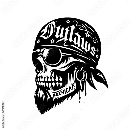 gangster; outlaw silhouette, people in graffiti tag, hip hop, street art typography illustration.