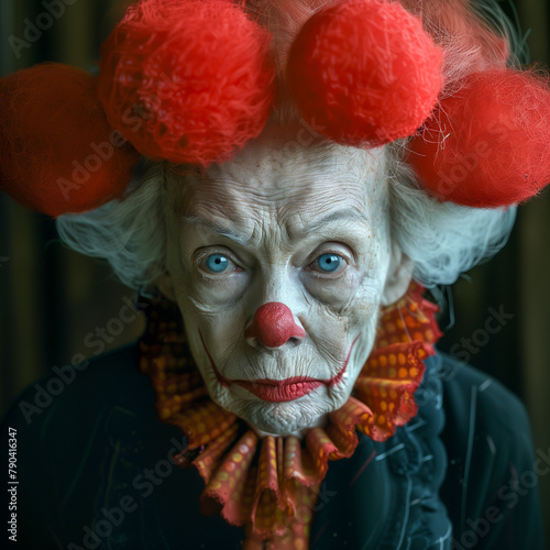 Intense Gaze of a Pierrot Clown: Mystery and Melancholy in a Portrait