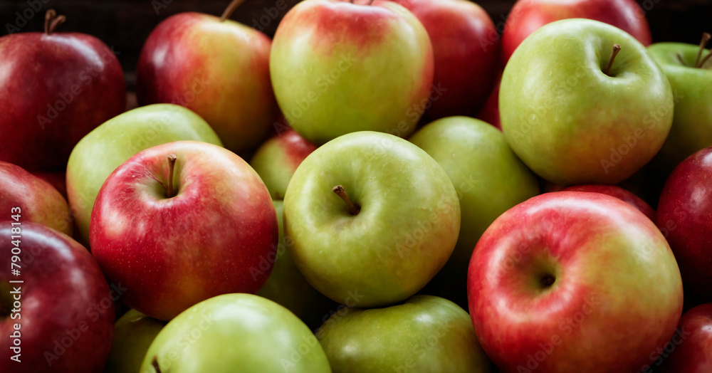 Fresh Assortment of Red and Green Apples Fresh Assortment of Red and Green Apples