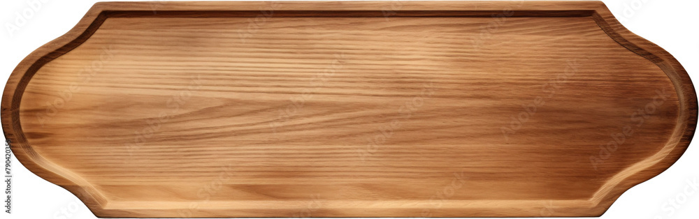 Naklejka premium vintage Wooden signboard transparent background