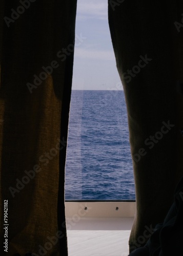 view from the window of a ship