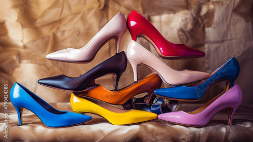 stack of high heels