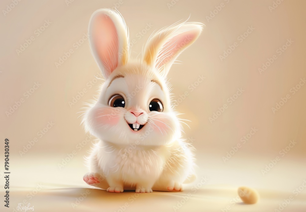 Cute bunnies: adorable bunny art featuring chubby cheeks, expressive eyes. Easter-themed content Cute bunnies: adorable bunny art featuring chubby cheeks, expressive eyes. Easter-themed content