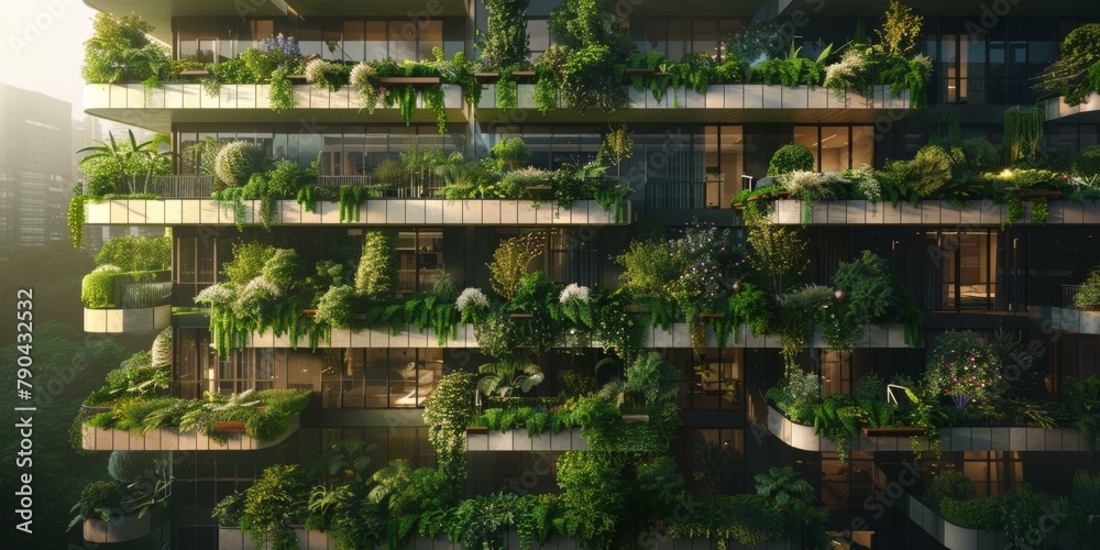 View of Sustainability Practices in Modern Apartment Developments