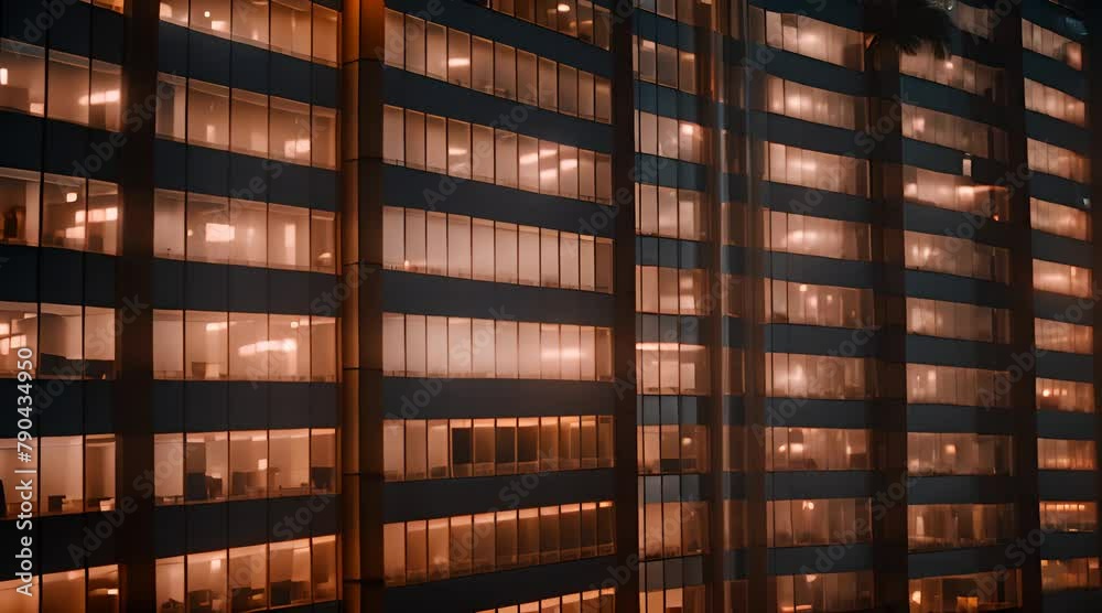 Nighttime Dedication: Close-Up Perspective of Workers in a Corporate Office Building at Night
Nighttime Dedication: Close-Up Perspective of Workers in a Corporate Office Building at Night