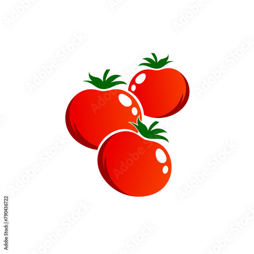 tomato logo vector template illustration design
