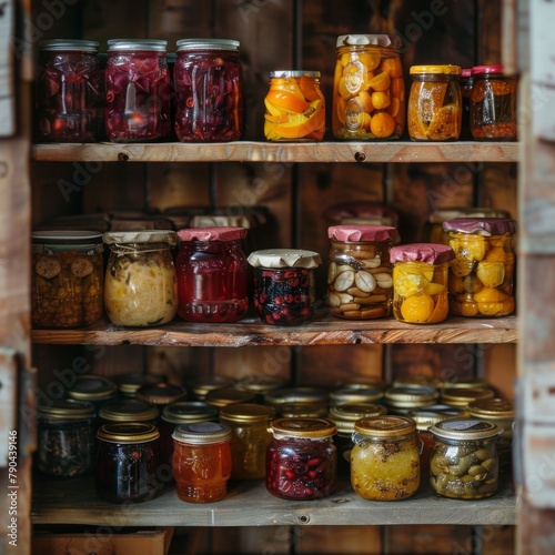 jars of pickled vegetables