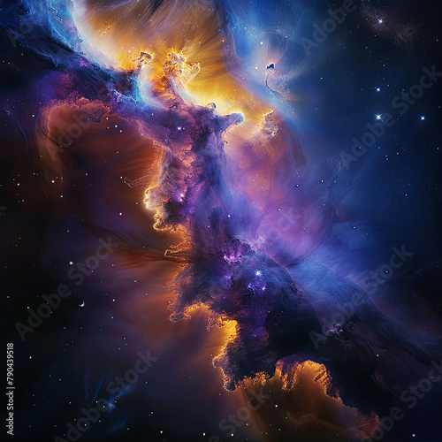 Celestial Symphony Mesmerizing Cosmic Display Background