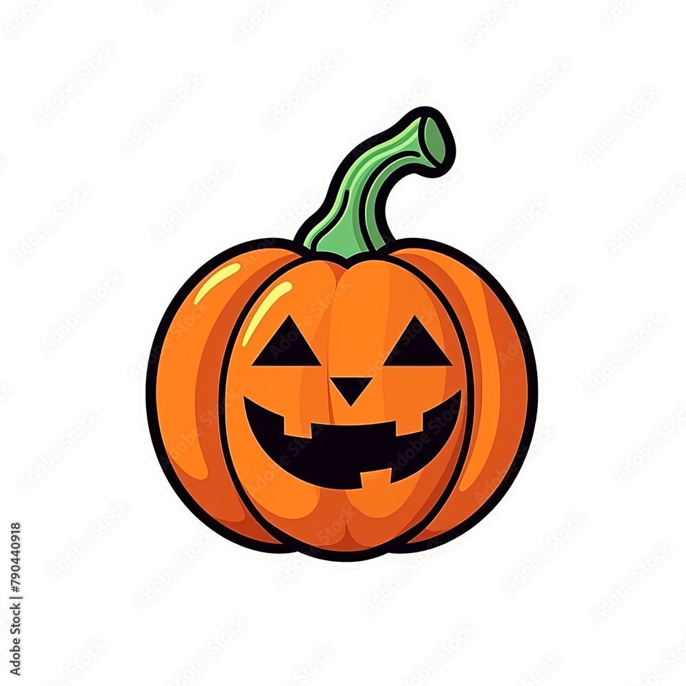 Flat Pumpkin Isolated On White Background Flat Pumpkin Isolated On White Background