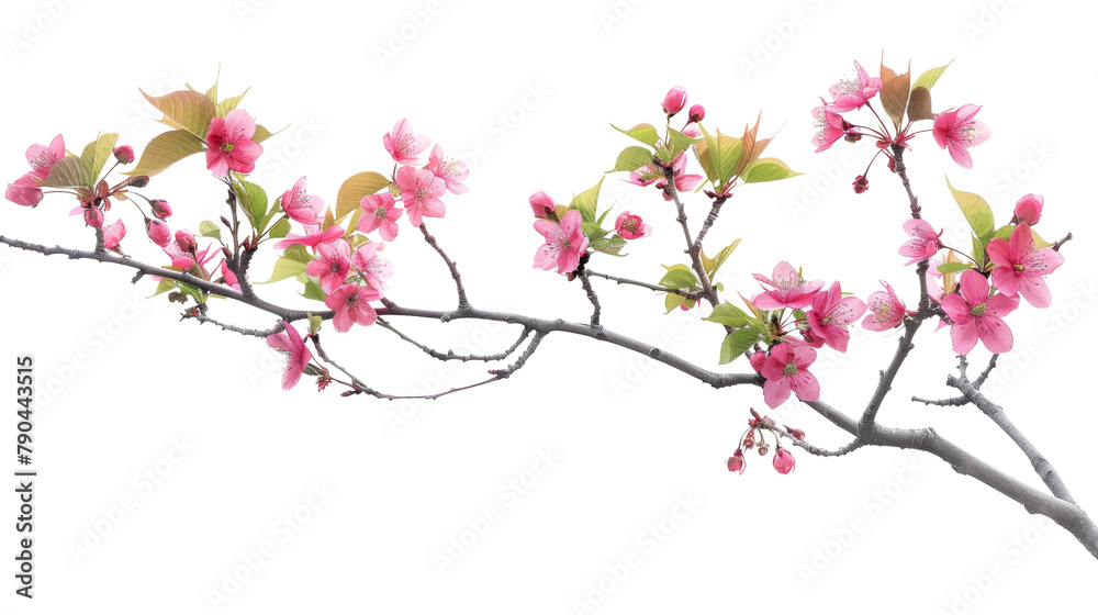 Pink blossom of a tree