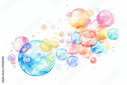 Soap foam, colorful bubbles isolated on white vector icon, white background, black colour icon