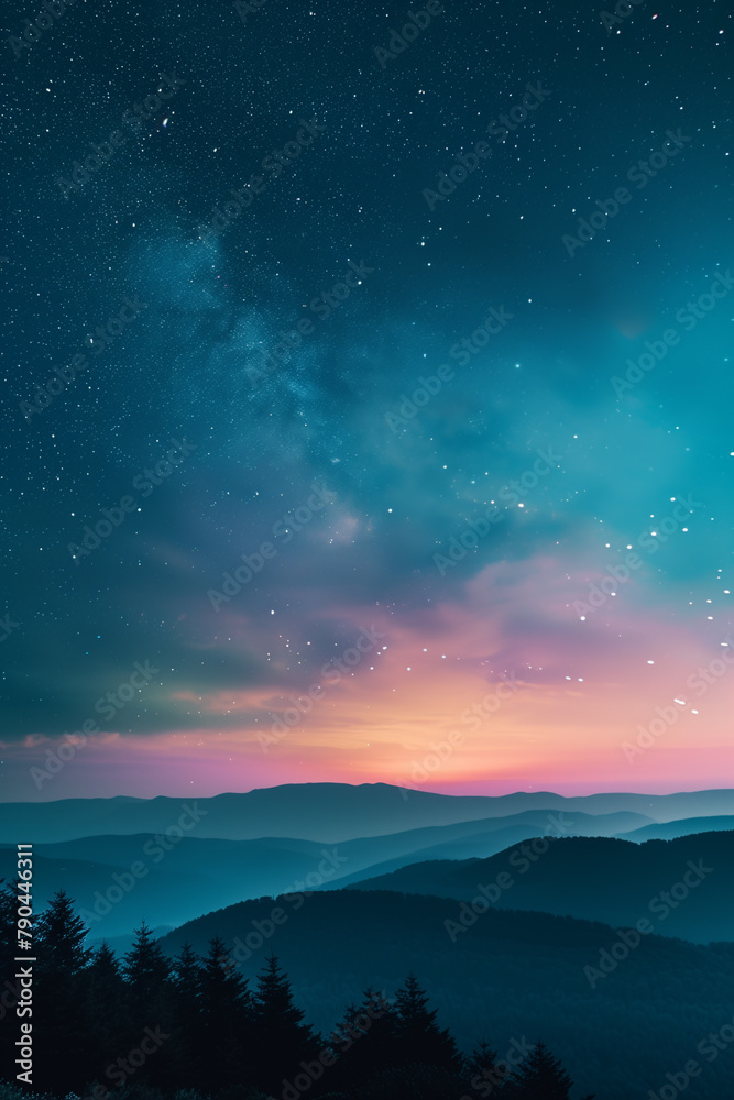 Fototapeta premium clean night sky which contains stars sligthly