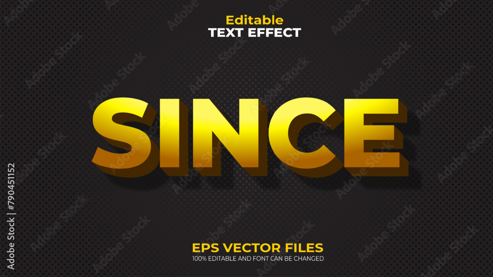 Text Effect Editable Vector EPS