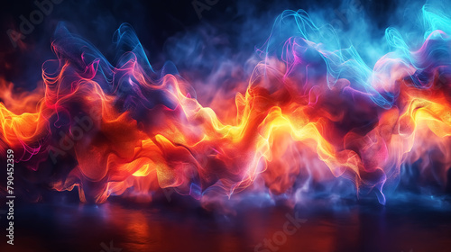 3D abstract texture, flame and smoke background, Wall Art Design for Home Decor, 4K Wallpaper and Background for Mobile Cell Phone, Smartphone, Cellphone, desktop, laptop, Computer, Tablet