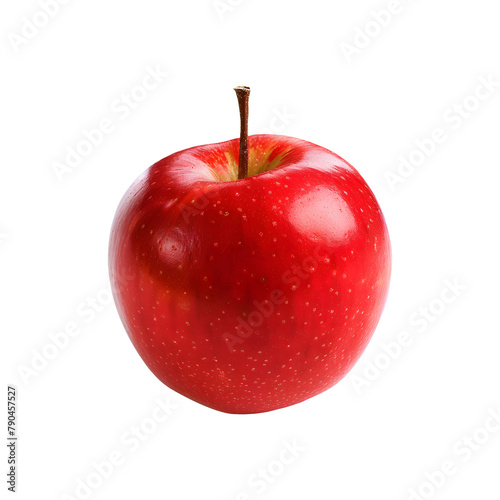 Red apple isolated on transparent background