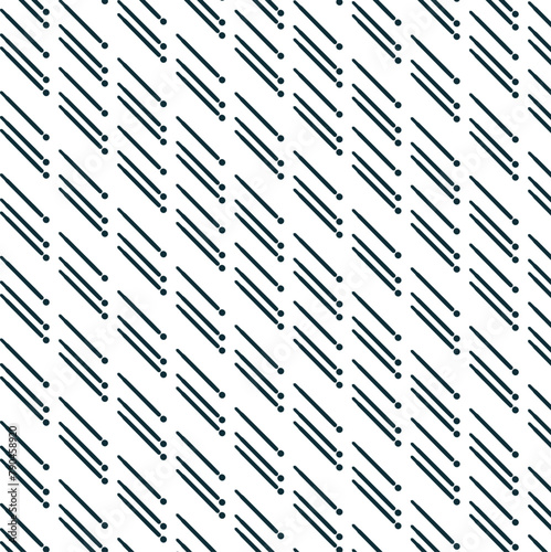 Diagonal rows of sticks and dots create a striped texture.