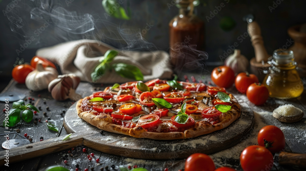 Sizzling Symphony: A Celebration of Rustic Pizza Perfection
