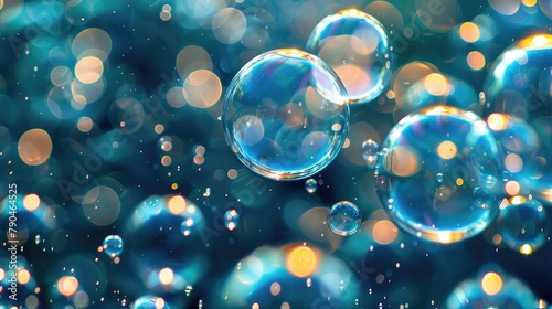 Bubbles of carbon dioxide photo