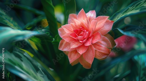 A flower growing naturally in a botanical garden photo