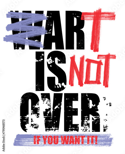 Vector illustration of lettering with text alluding to art.
