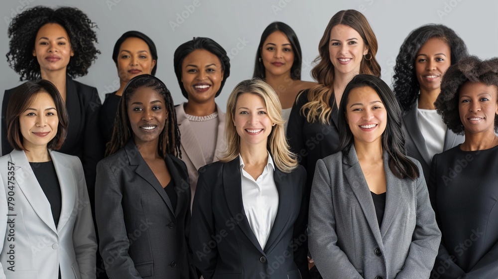 A group photograph of diverse business women in a work environment from different ethnicities, races, and colors, DEI concept background, Diversity Equity Inclusion, A group photograph of diverse business women in a work environment from different ethnicities, races, and colors, DEI concept background, Diversity Equity Inclusion,
