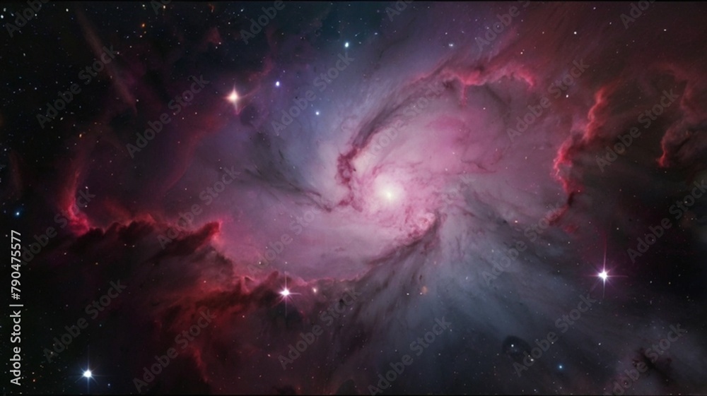 nebula in space. galaxy