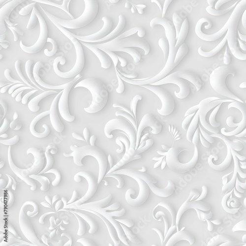 a soft white background  small abstract intricate details  