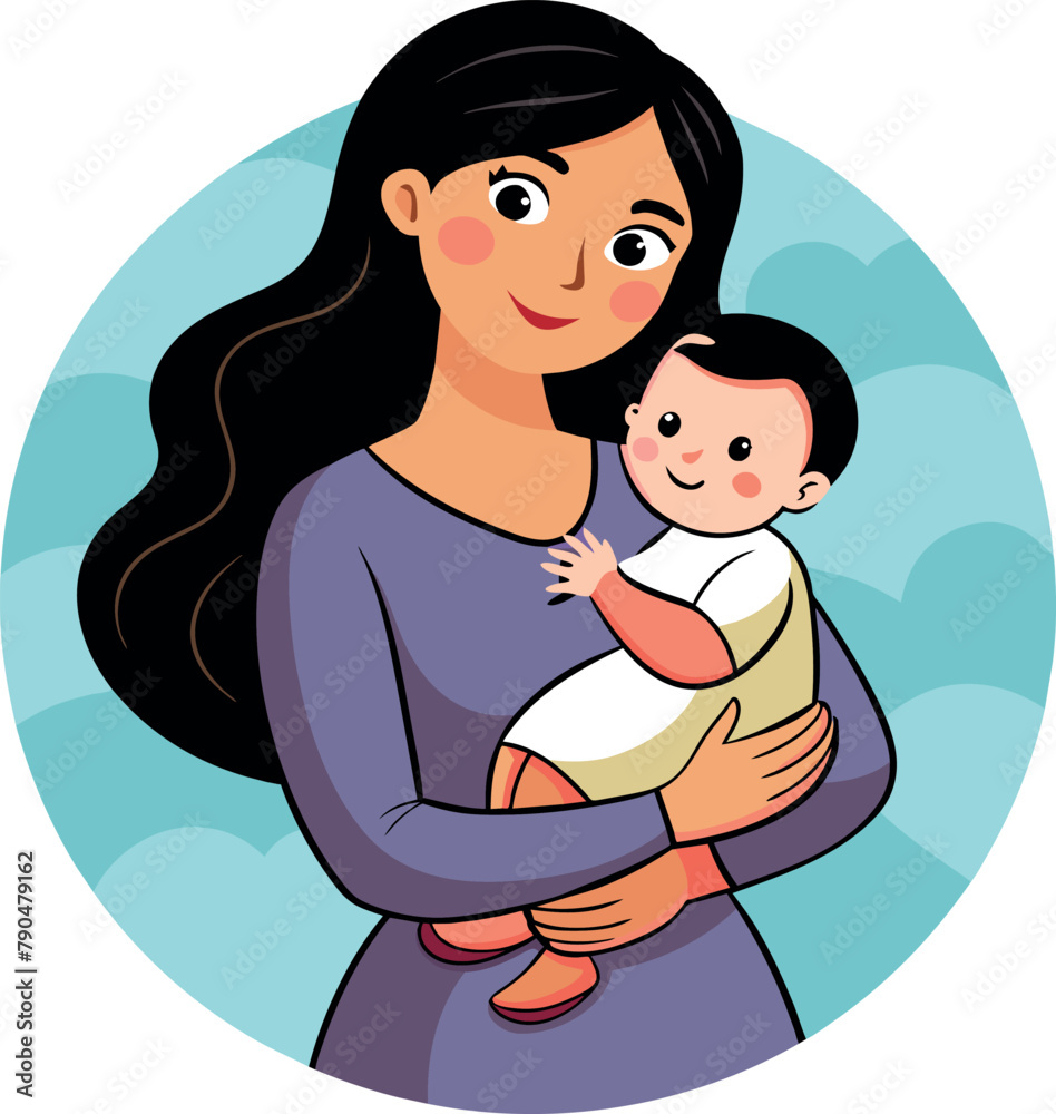 mother holding her baby in her arms, mother mother holding her baby in her arms, mother