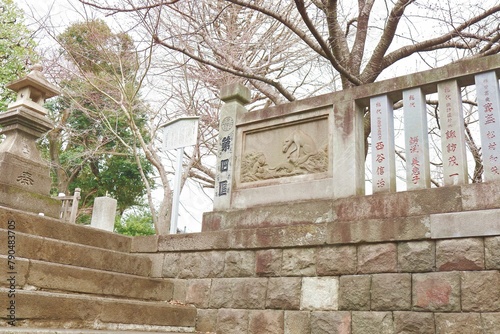 Bunkyo-ku, Tokyo, Japan, March 24, 2024.Jigenin Takuzous Inari