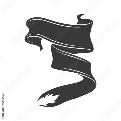 black ribbon a symbol of remembrance or mourning