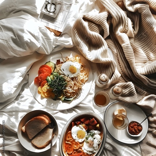 Breaksfast in bed photo