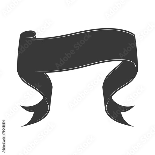 black ribbon a symbol of remembrance or mourning