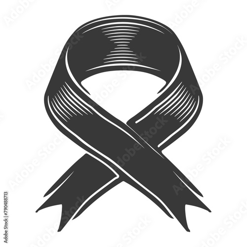 black ribbon a symbol of remembrance or mourning