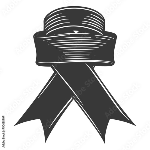 black ribbon a symbol of remembrance or mourning