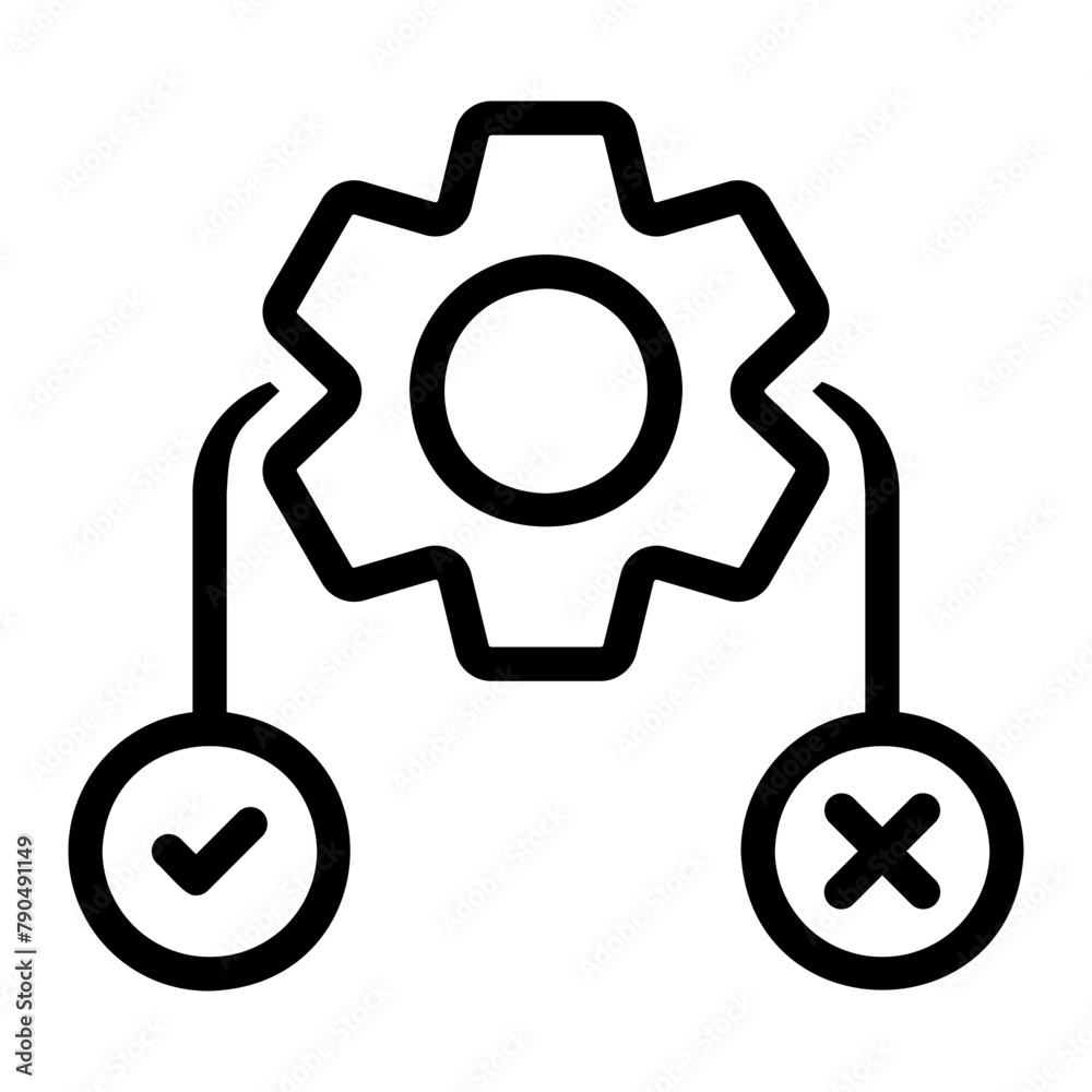 testing line icon testing line icon