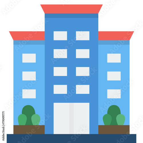 condominium flat style icon