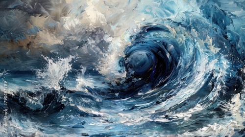 Explore the cultural symbolism of wave swirls in art and literature    