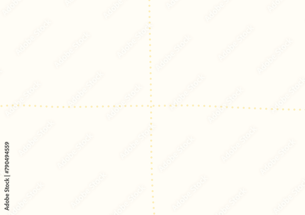 黄色の手描き点線分割フレーム