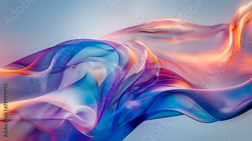 Wallpaper Mural Vibrant Fluidity: Mesmerizing Gradient Art Torontodigital.ca