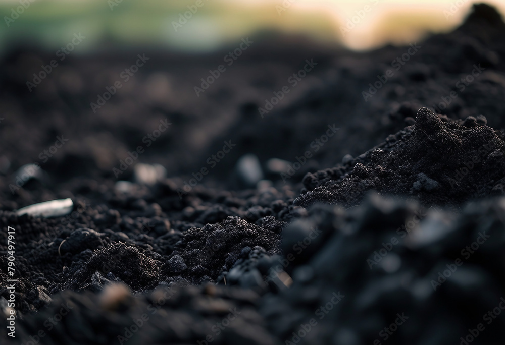 Black soil cut out Black soil cut out
