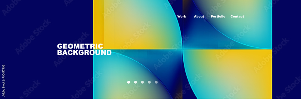 A vibrant design featuring an azure and electric blue geometric background with circles and squares, enhanced with a lens flare effect. Perfect for display on a personal computer or electronic device A vibrant design featuring an azure and electric blue geometric background with circles and squares, enhanced with a lens flare effect. Perfect for display on a personal computer or electronic device