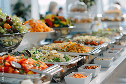 Buffet food on the table, catering food