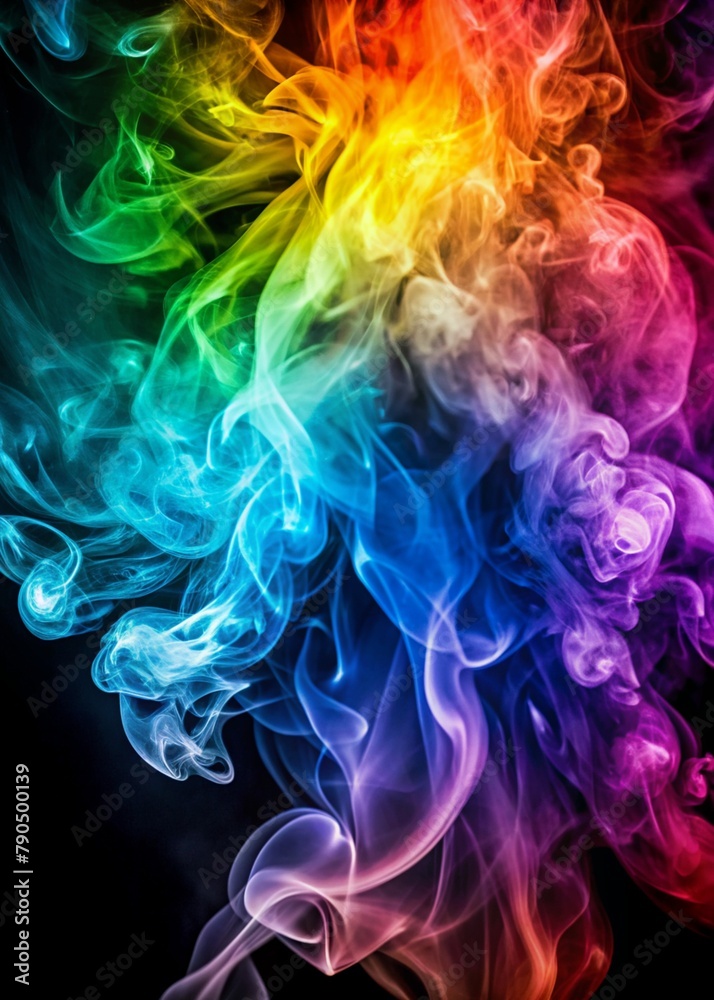 Obraz premium colorful smoke background